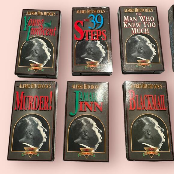 Alfred Hitchcock 10 Film Classics Box Set VHS Video Horror Thriller Vintage - Picture 3 of 4